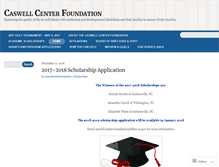 Tablet Screenshot of caswellcenterfoundation.com
